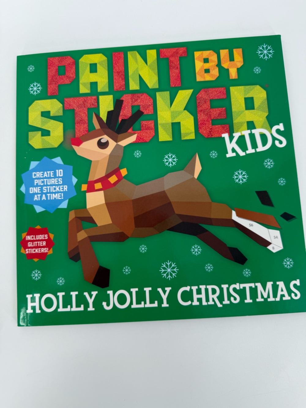 Holly Jolly Christmas Kids Sticker Activity Book - Green